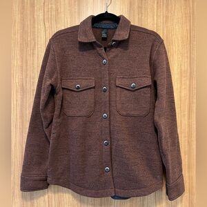 Prana Women’s Tri Thermal Shacket Shirt Jacket Sea Brown Polartec Fleece | Small